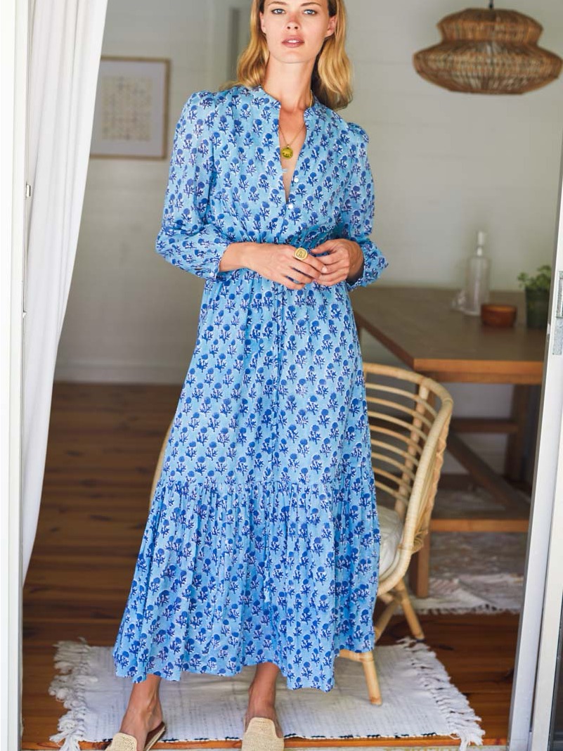 Emerson Fry India Collection Frances 3 Dress Danube Organic S